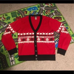 Star Wars cardigan sweater men’s large red